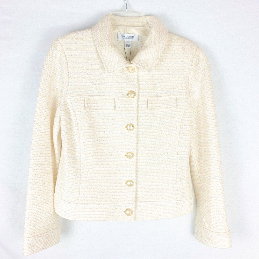 ST. JOHN Bright White Jacket